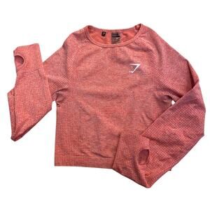 Gymshark VITAL SEAMLESS 2.0 CROP TOP long sleeves size small